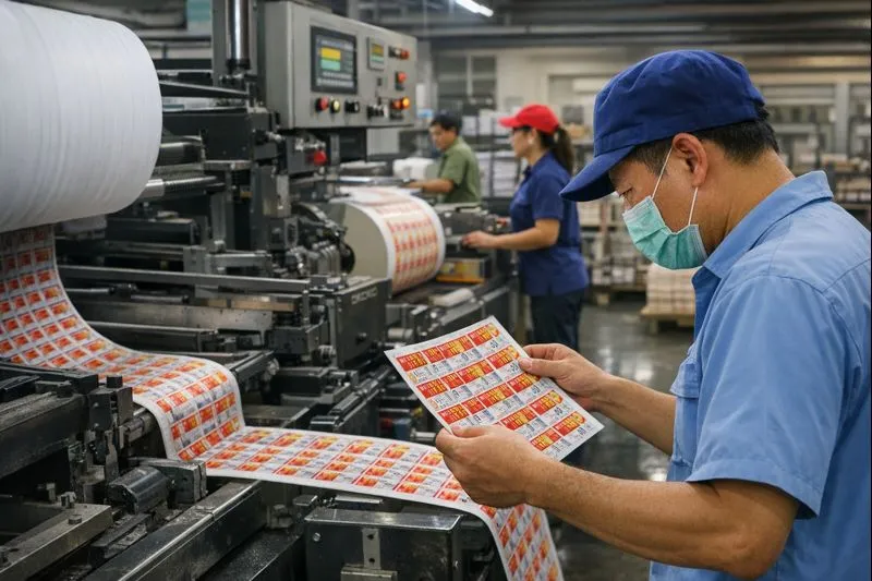 Hậu trường xưởng in vé số – Nơi những tấm vé mang theo hy vọng ra đời